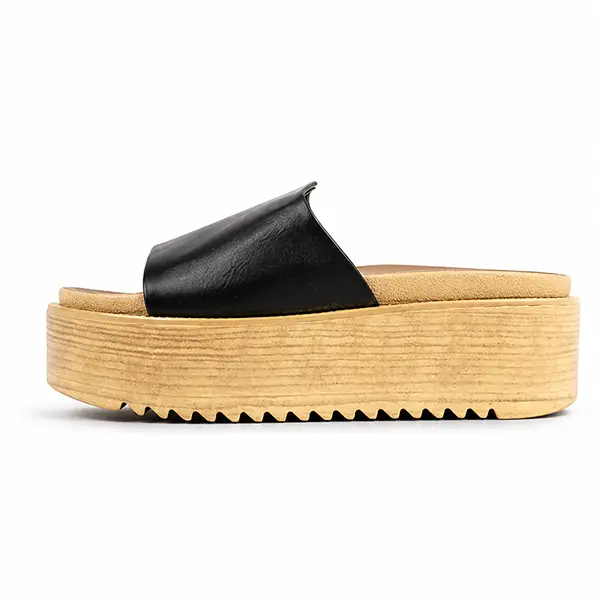 Sandale Compense lila 01 NOIR MATTE........